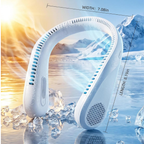 ComfortBreeze Nackenventilator Tragbar 6000mAh Wiederaufladbar Bladeless Mit 20 Stunden Laufzeit