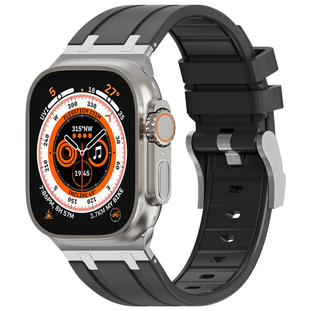 Deluxe Aurion Metal Head Silicone Band for Apple Watch | Petprovac