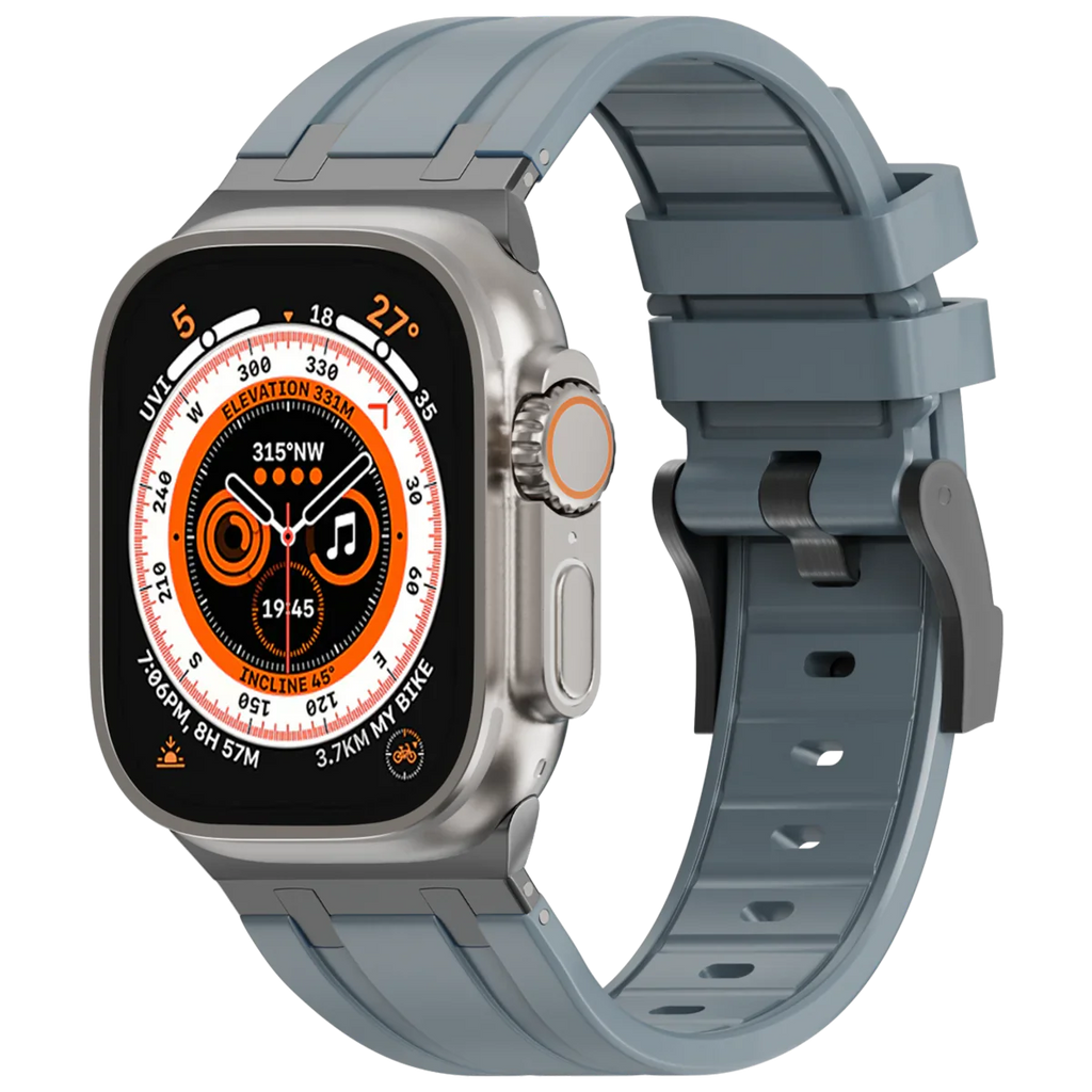 Deluxe Aurion Metal Head Silicone Band for Apple Watch | Petprovac