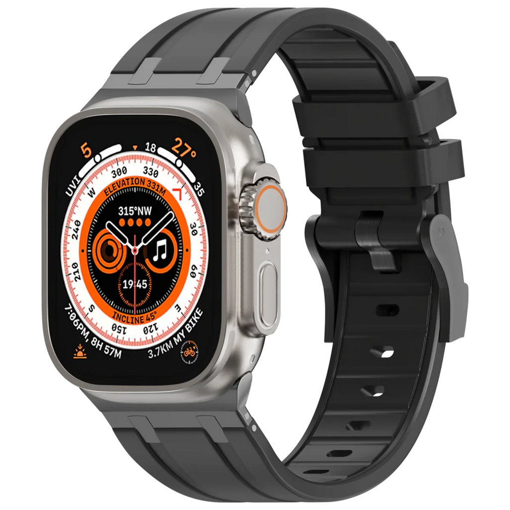 Deluxe Aurion Metal Head Silicone Band for Apple Watch | Petprovac