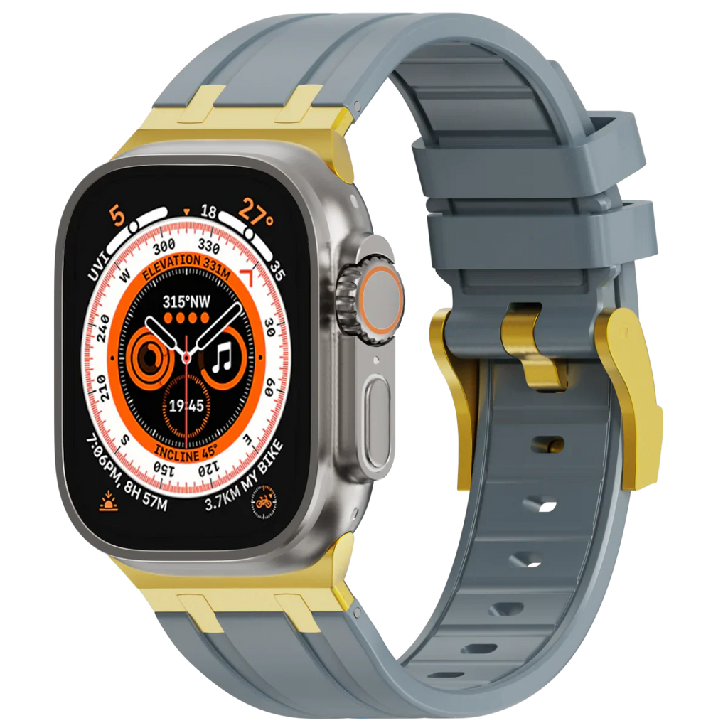 Deluxe Aurion Metal Head Silicone Band for Apple Watch | Petprovac
