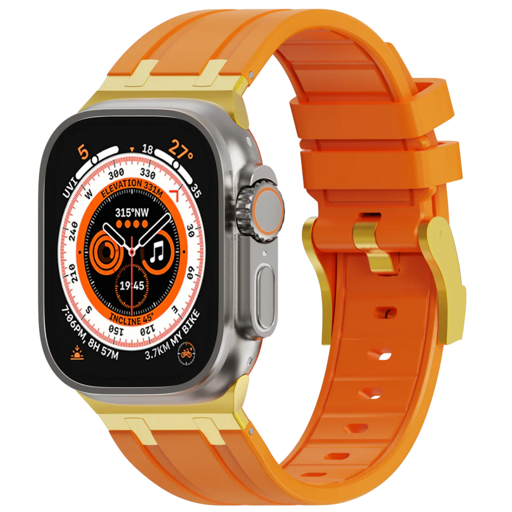 Deluxe Aurion Metal Head Silicone Band for Apple Watch | Petprovac