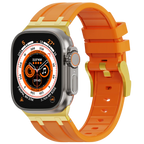 Deluxe Aurion Metal Head Silicone Band for Apple Watch | Petprovac