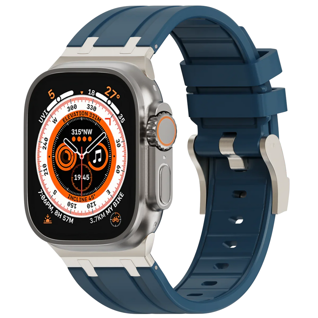 Deluxe Aurion Metal Head Silicone Band for Apple Watch | Petprovac