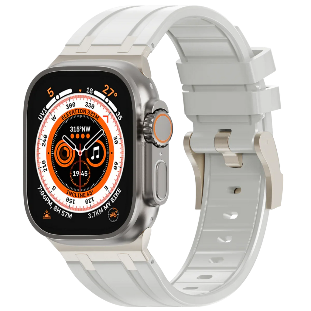 Deluxe Aurion Metal Head Silicone Band for Apple Watch | Petprovac