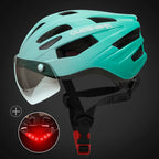 Casco de bicicleta unisex ligero Velora con luz trasera LED
