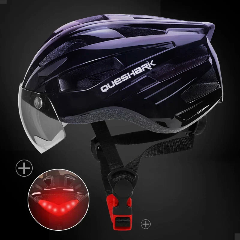 Casco de bicicleta unisex ligero Velora con luz trasera LED