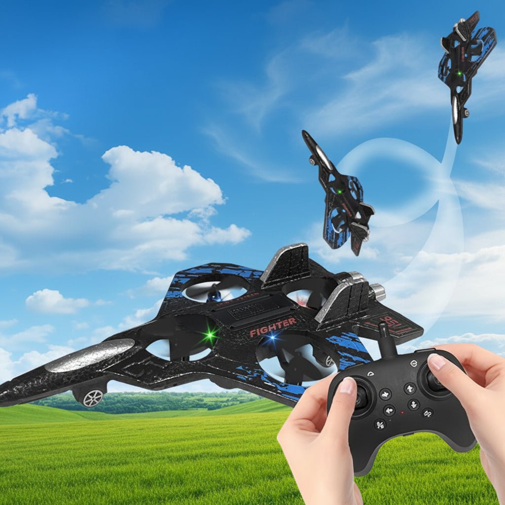 RC Fighter Jet with Gyro Stabilization for Stable Flight Maneuvers
