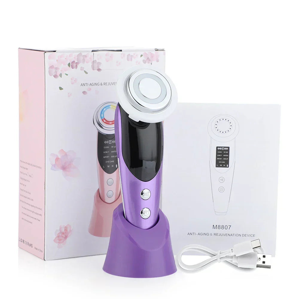 At-Home RF Spa System For Skin Tightening With EMS And LED