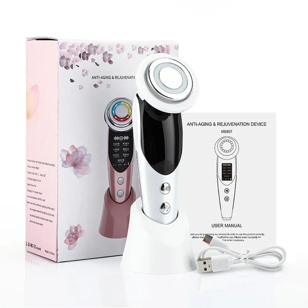At-Home RF Spa System For Skin Tightening With EMS And LED