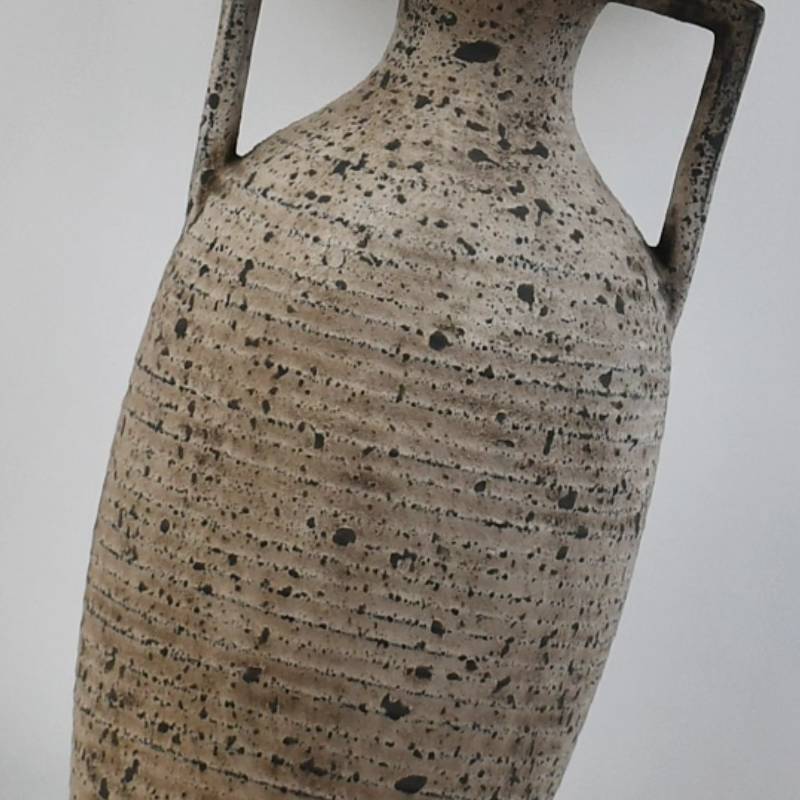 مصباح طاولة خزفي محكم الملمس بإضاءة دافئة محيطة لتزيين المنزل