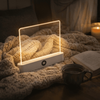 מנורת ספר LED עם פאנל, נטענת ב-USB לקריאה בלילה