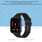 NexFit 2024 Sport Waterdichte Pols Bloeddruk Smartwatch voor Android en iOS | Petprovac