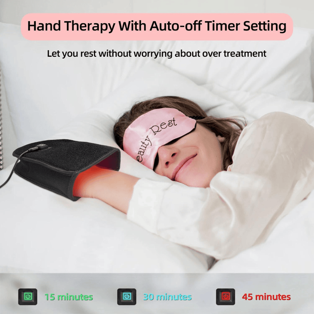 Guante de terapia de luz roja LumaFlex para alivio del dolor en manos artríticas y salud de la muñeca