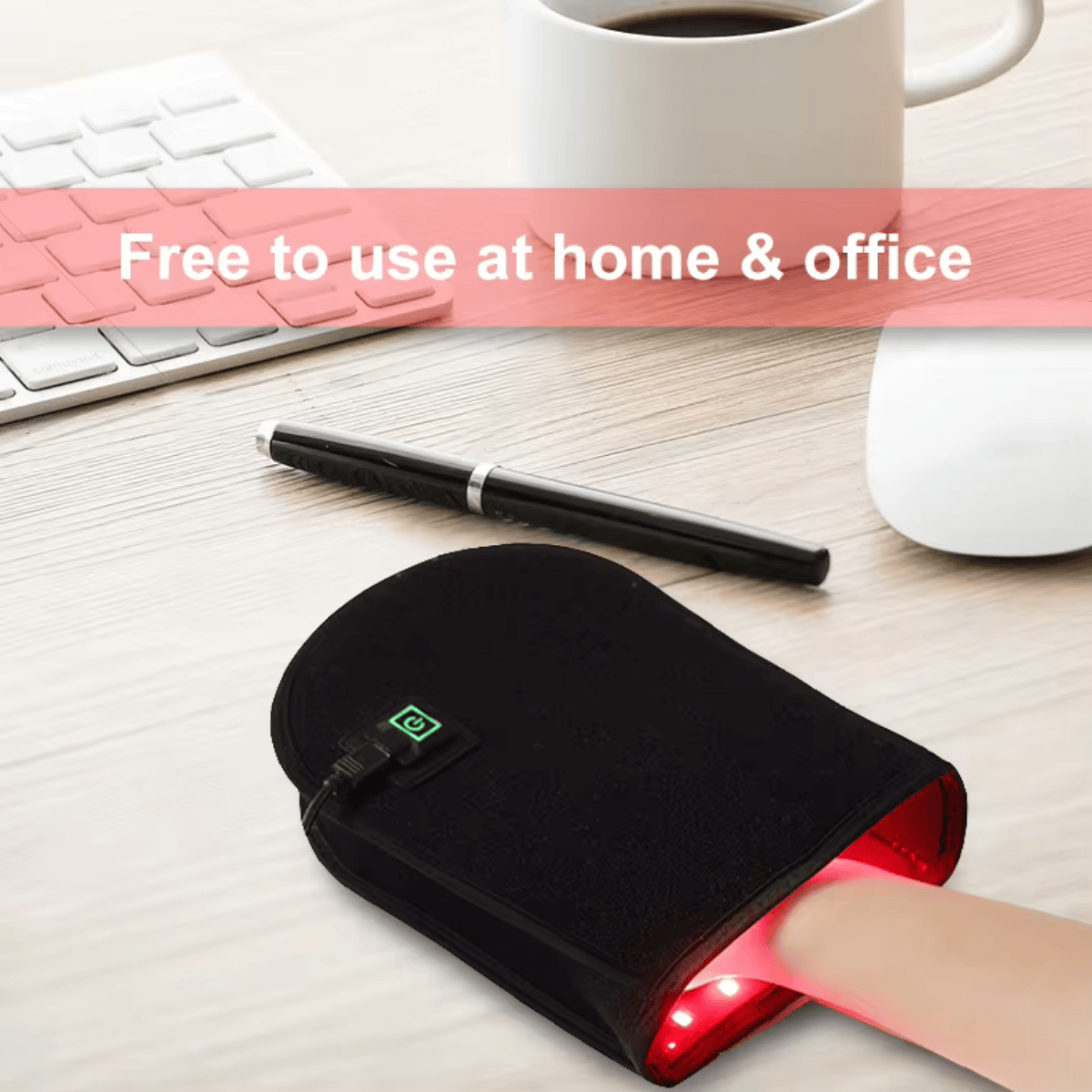 Guante de terapia de luz roja LumaFlex para alivio del dolor en manos artríticas y salud de la muñeca