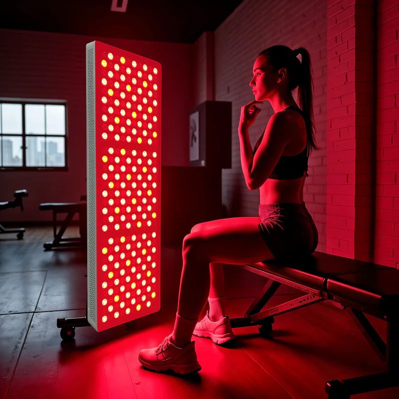 Panel de luz infrarroja roja de cuerpo completo con montajes ajustables para bienestar en el hogar