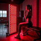 Panel de luz infrarroja roja de cuerpo completo con montajes ajustables para bienestar en el hogar