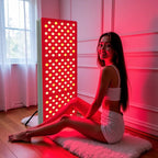Panel de luz infrarroja roja de cuerpo completo con montajes ajustables para bienestar en el hogar