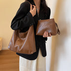 Duo de sacs vintage ArdentLux en cuir vegan vieilli