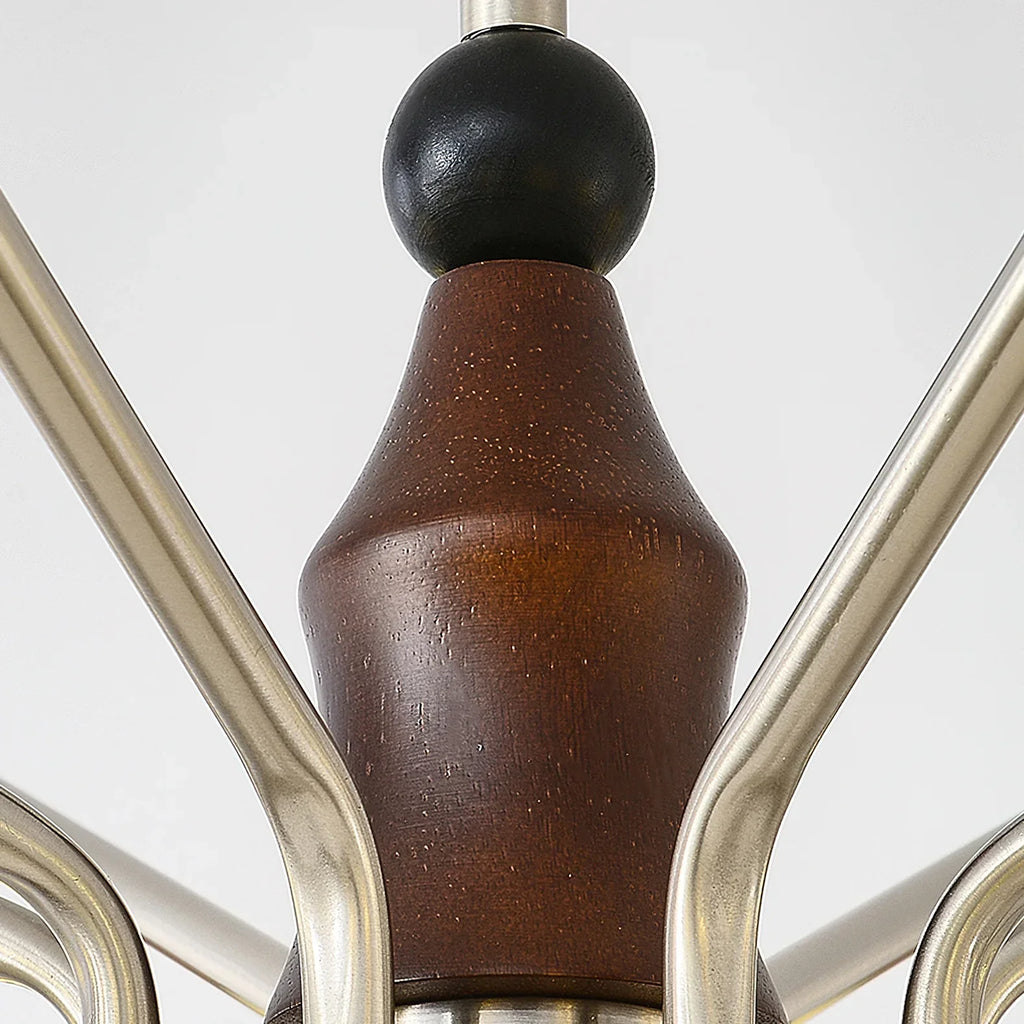 Klassisk Belmont Lysekrone - Gammeldags Blomstret Glaslampe