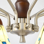 Klassisk Belmont Lysekrone - Gammeldags Blomstret Glaslampe