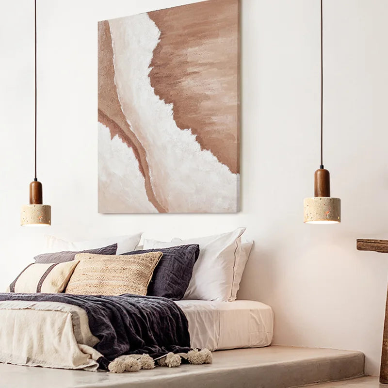 NovaLume Wabi-Sabi pendel med naturlig finish