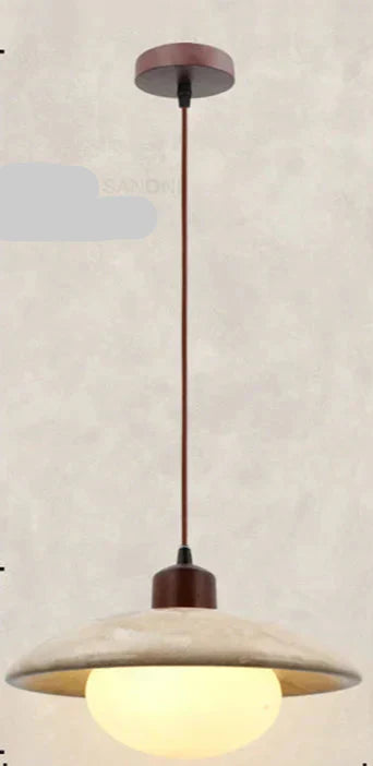 נובאליום מנורת תלייה וובי-סאבי עם גימור טבעי