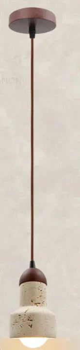 נובאליום מנורת תלייה וובי-סאבי עם גימור טבעי