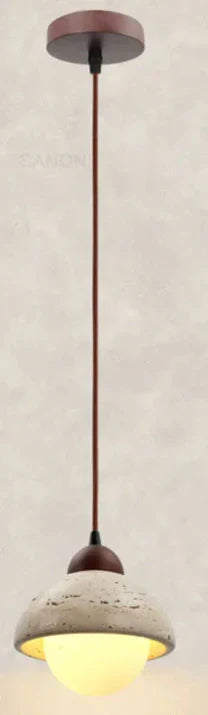 נובאליום מנורת תלייה וובי-סאבי עם גימור טבעי