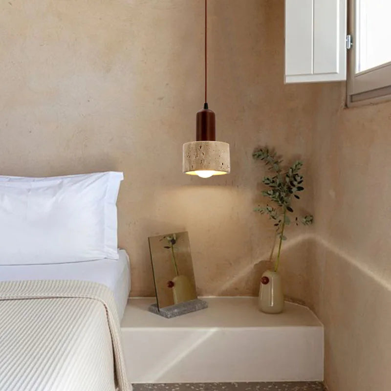 NovaLume Wabi-Sabi pendel med naturlig finish