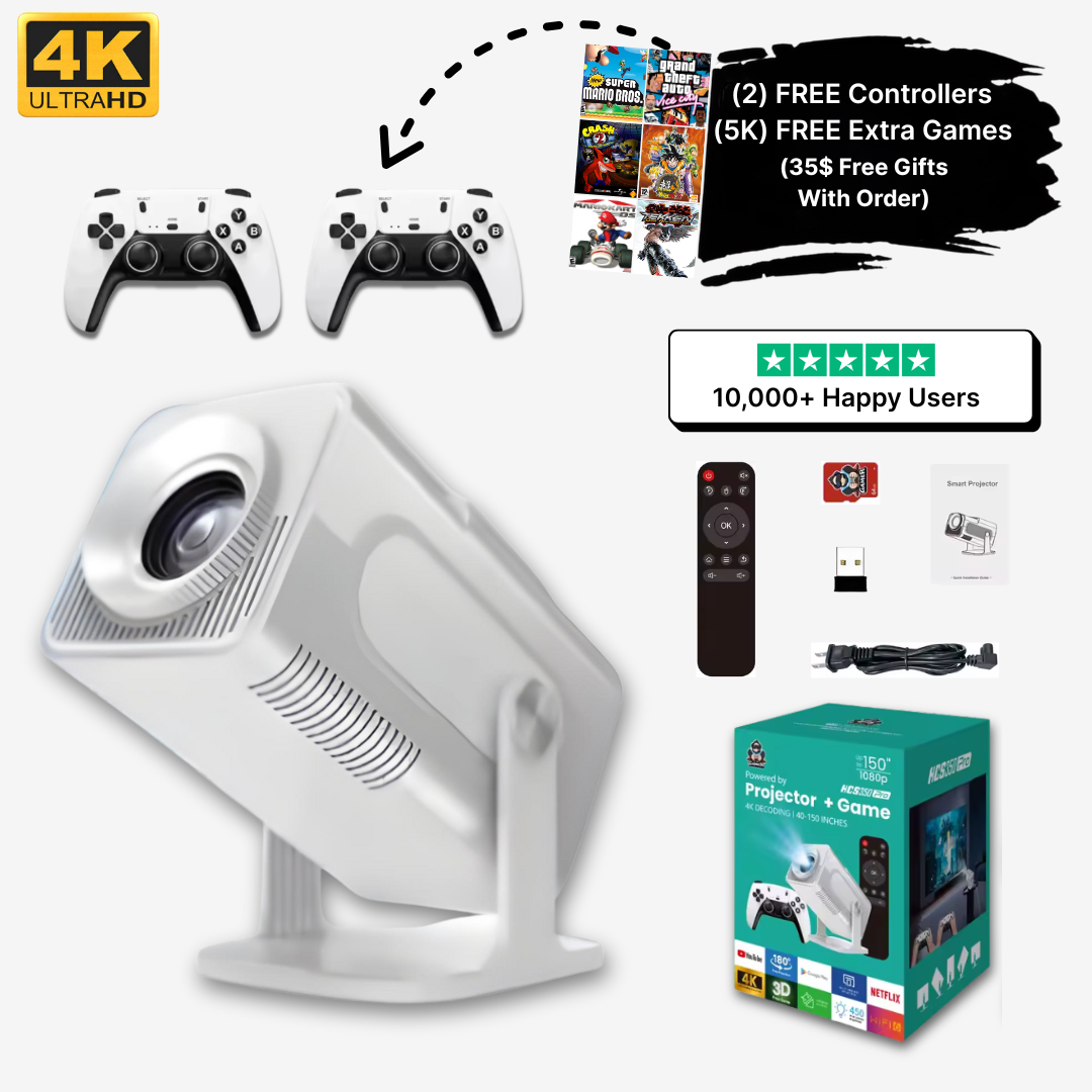 LumaCore Alt-i-én Retro Spilprojektor med 110000 Spil på tværs af 70 Systemer