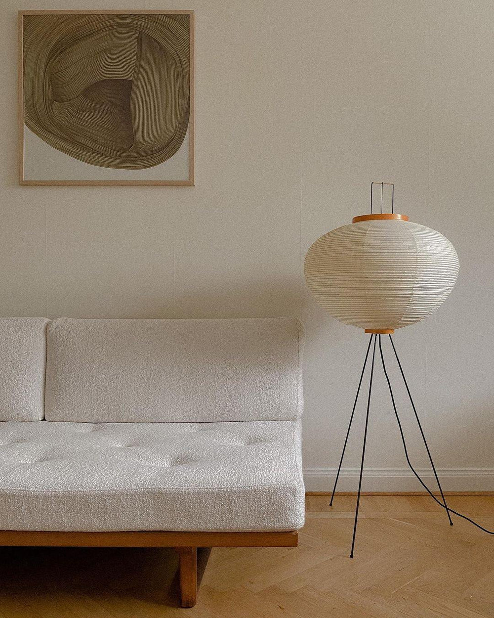 Kaze Rice Paper Floor Lamp - Japanese-Inspired Ambient Glow