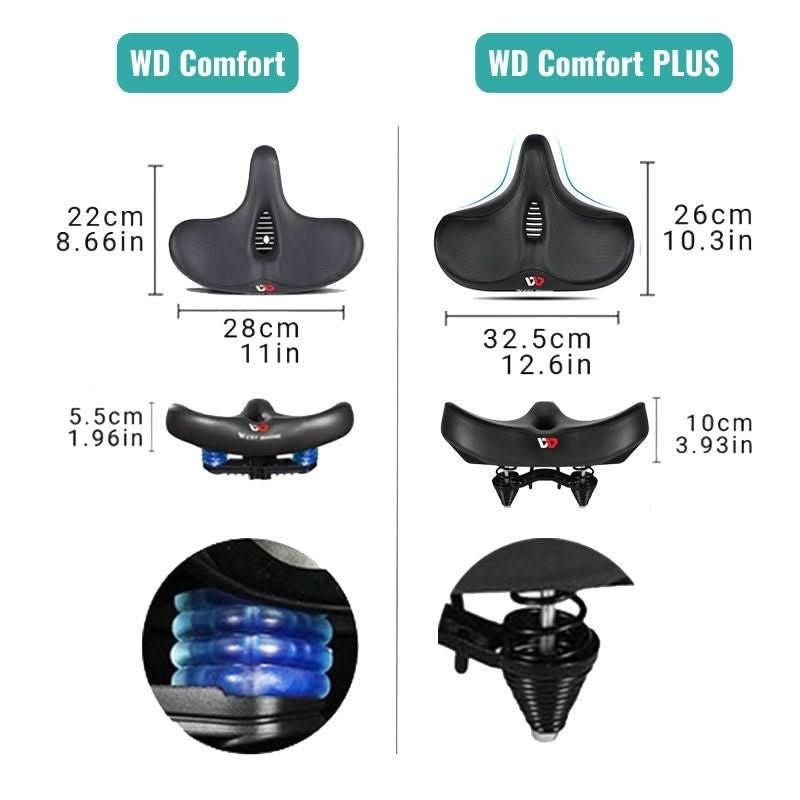 Ergonomic, breathable bike saddle for pain-free riding