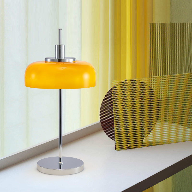 Lampe de table moderne à dôme Design minimaliste en métal et verre pour intérieurs domestiques