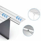 Lightweight Aluminum Threshold Ramp for Safe Barrier-Free Access