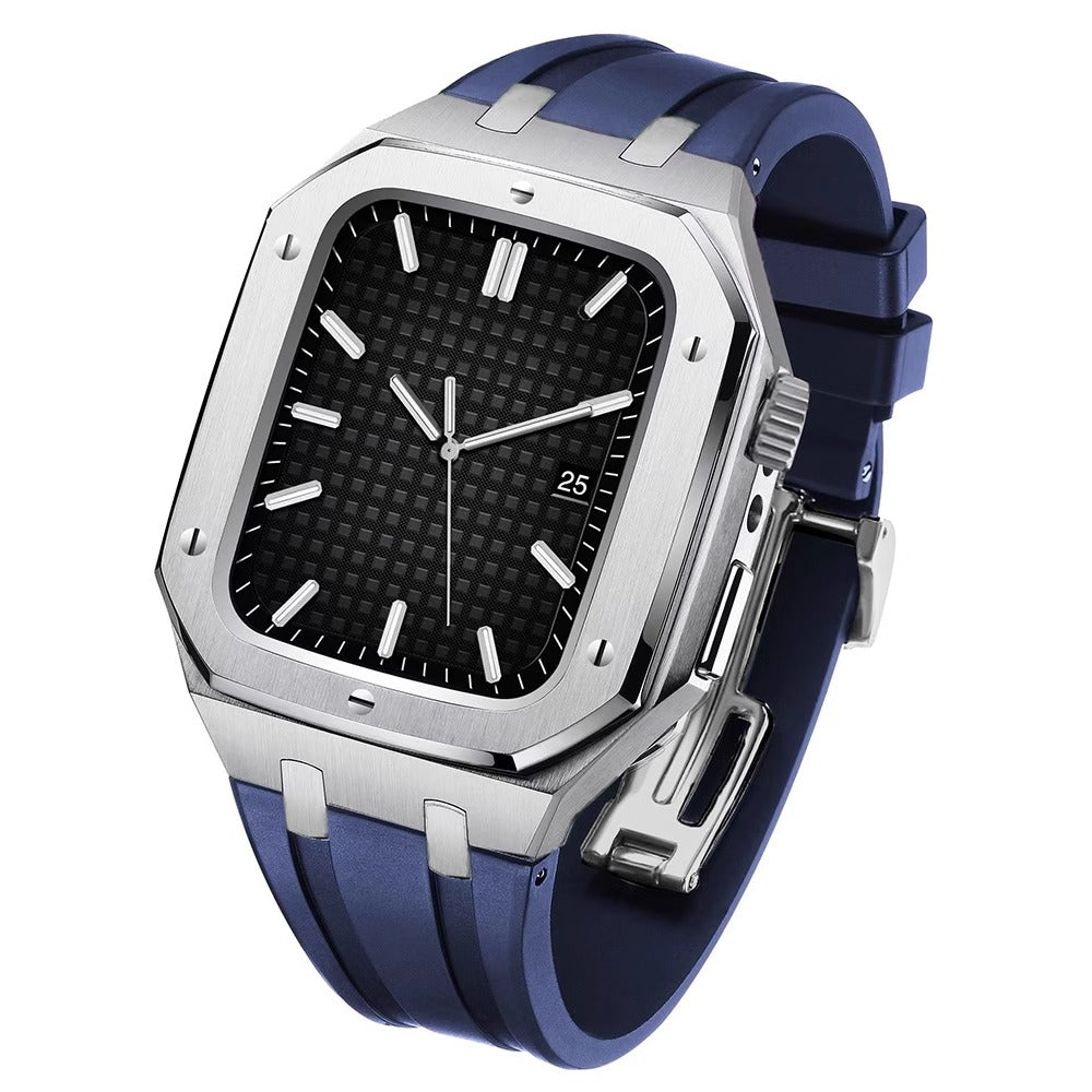 Velori | Sada pro modernizaci silikonového pásku a pouzdra z nerezové oceli pro Apple Watch | Petprovac