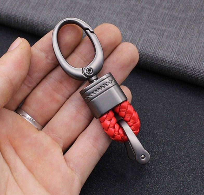 Braided loop keychain for car keys