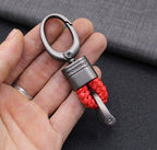 Braided loop keychain for car keys
