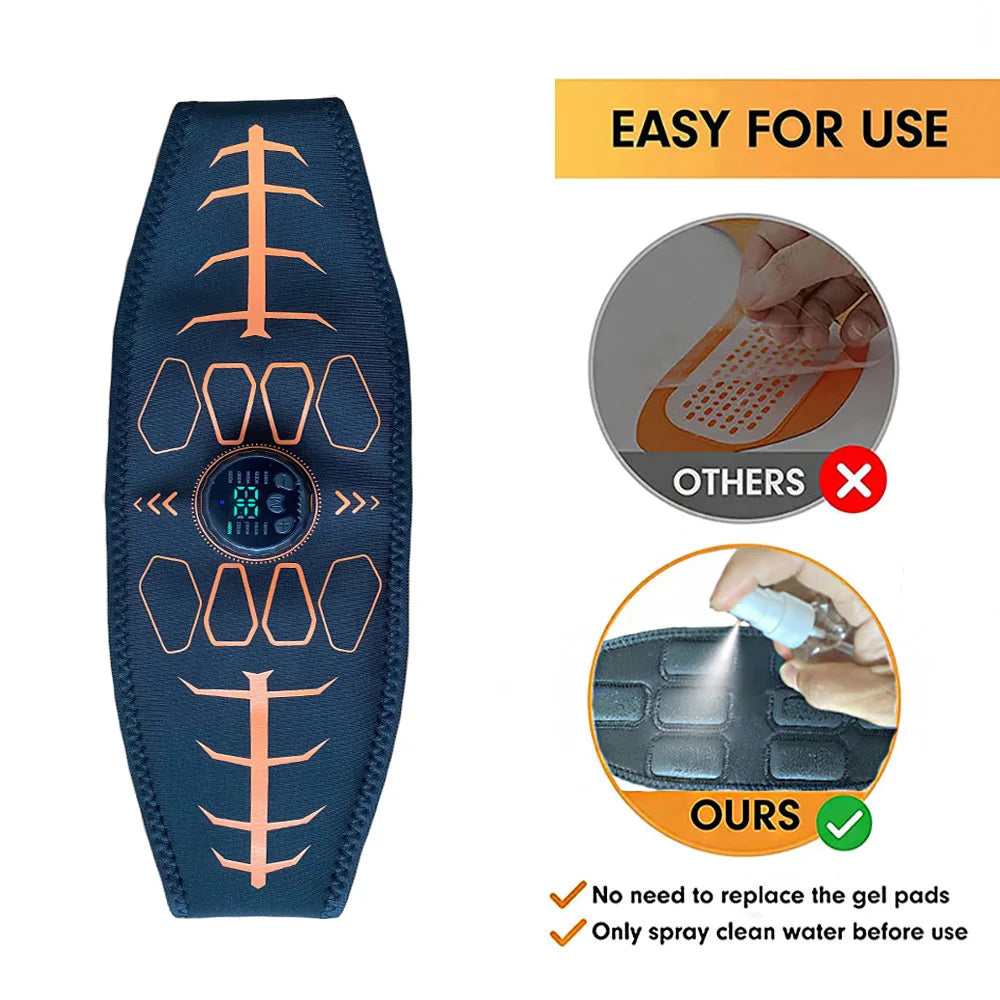 Ceinture de tonification abdominale avec dix modes et trente niveaux d'intensité