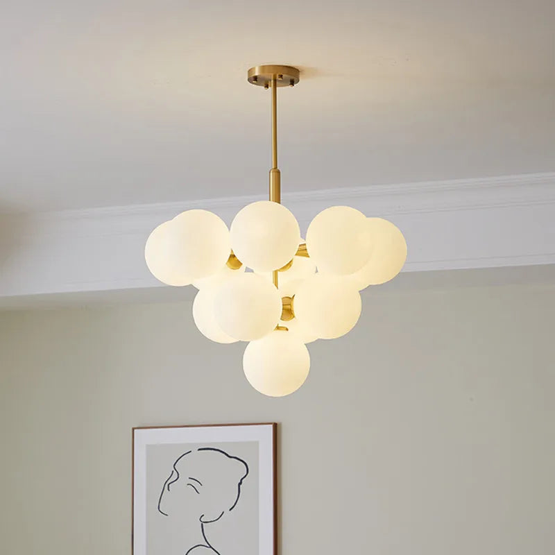 Kestrel Iron Fem-hodet LED Hengelampe Lysekrone