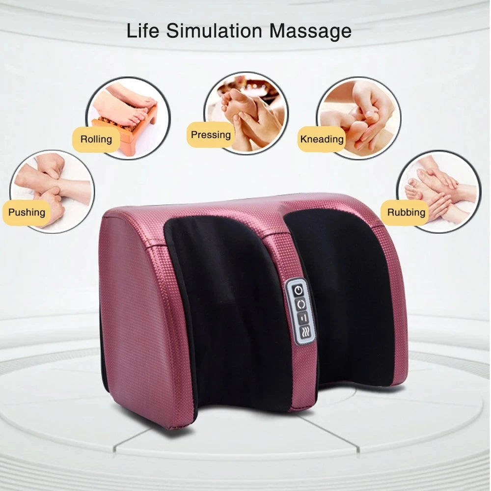 Massajador de Pés com Amassamento Aquecido e Shiatsu para Alívio Rápido
