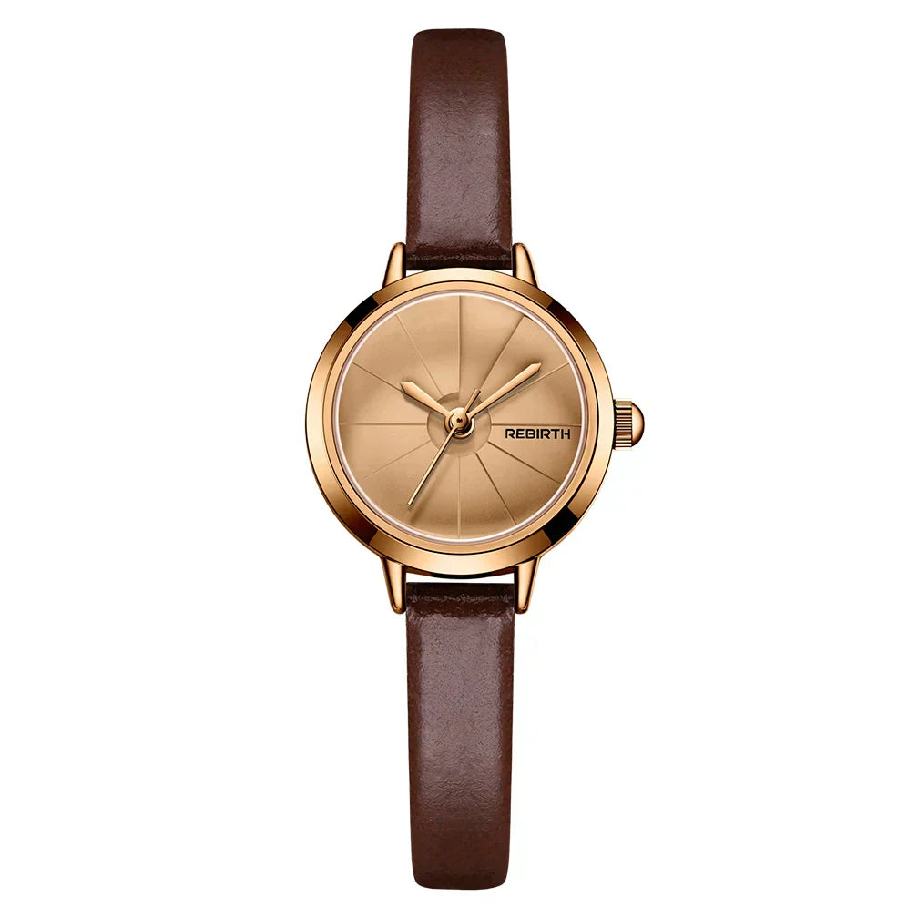 Montre vintage mini en cuir pour femmes | Petprovac