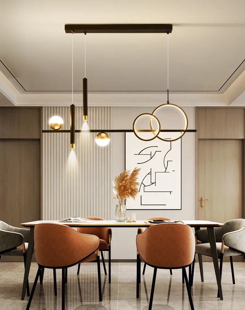 Lámparas colgantes LED minimalistas NovaLume con control remoto