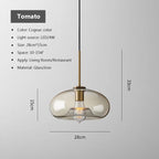 Arctix Glass Pendant Light in Industrial LED Luxury