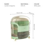 CrystalView pöytätason meikkijärjestäjä suurella kapasiteetilla