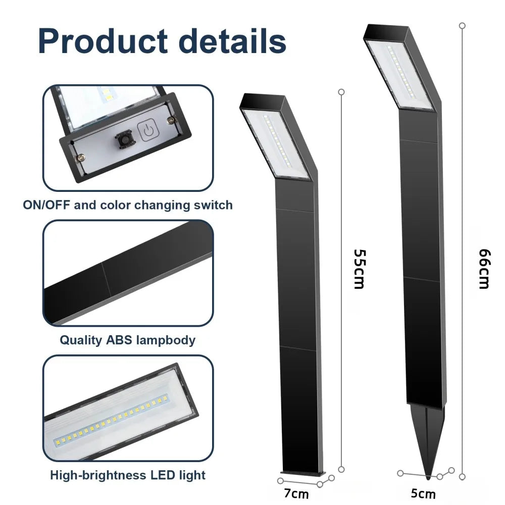 Waterproof Solar Lights For Pathways With Multi Mode