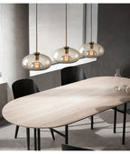 Arctix Glass Pendant Light in Industrial LED Luxury