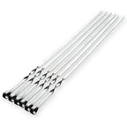 GrillMaster Pro Grill Skewers | Extra Long Stainless Steel Skewers with Wooden Handle | Set of 6