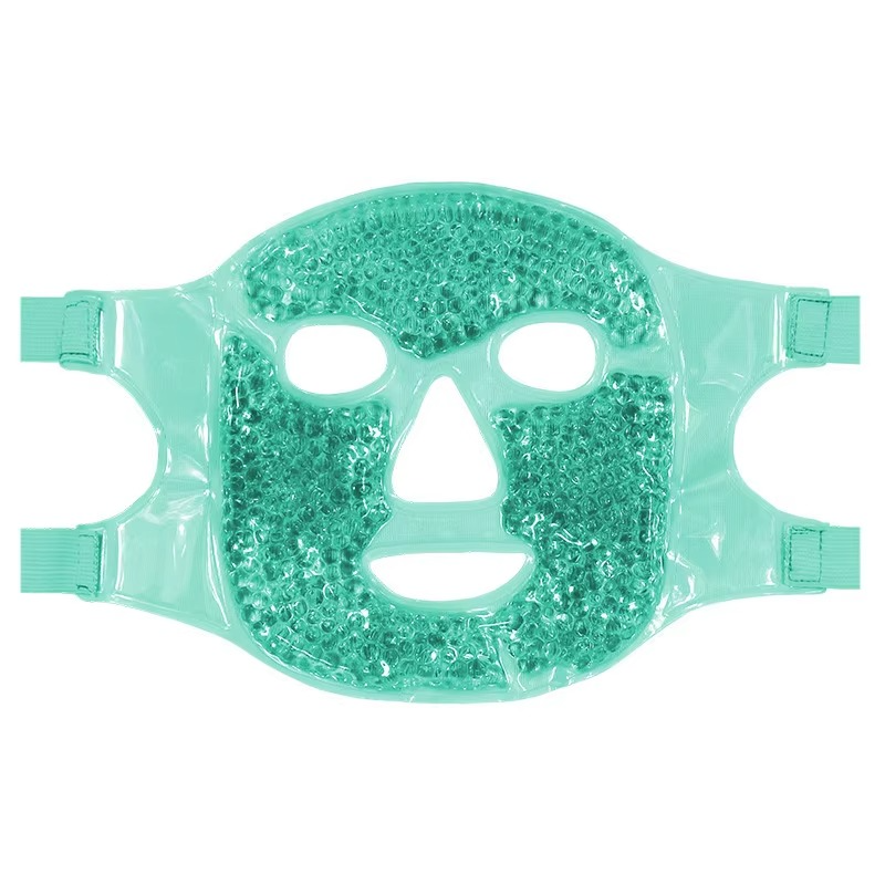 Cold and Hot Therapy Full Face Gel Bead Mask with Eye Compress
