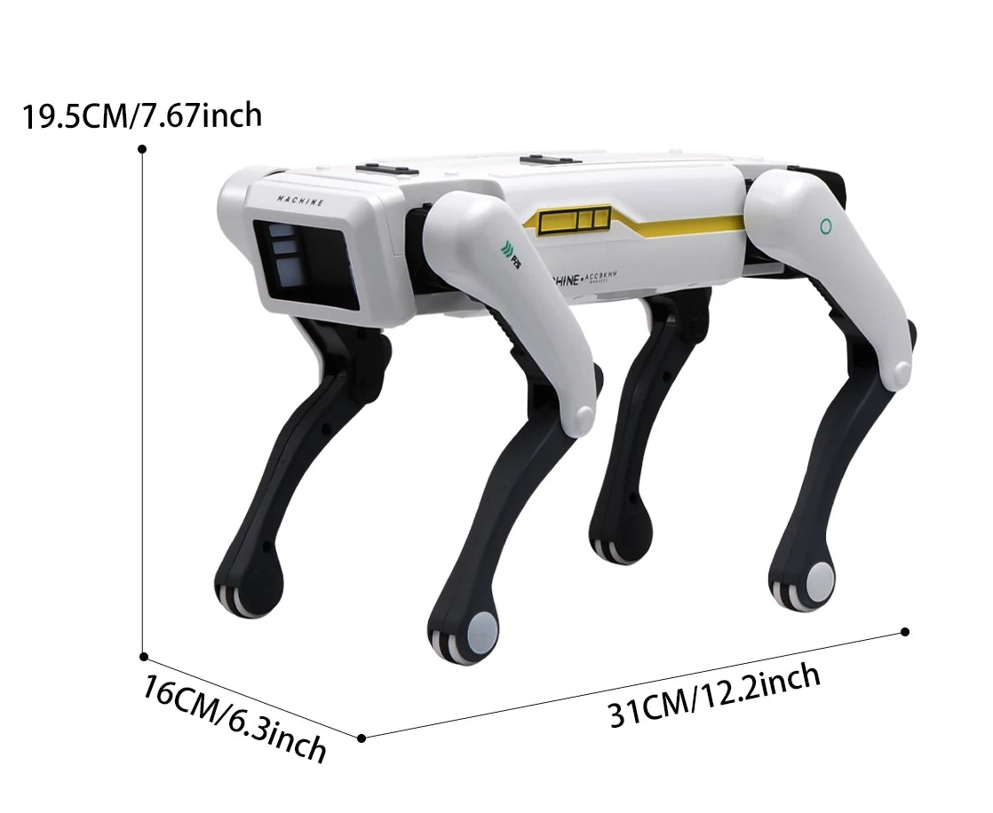 Chytrý AI robotický pes s hlasovým ovládáním a dálkovým ovládáním